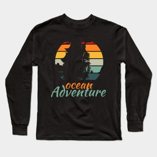 ocean adventure traveling Long Sleeve T-Shirt